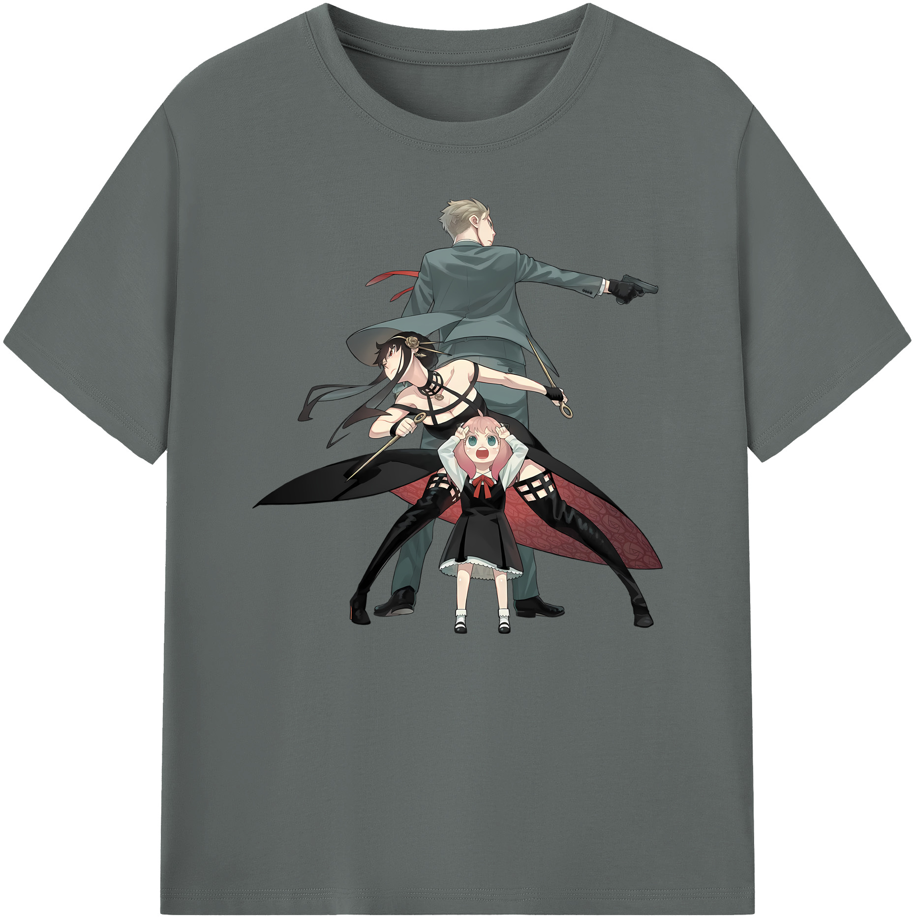 （画像用） SPY×FAMILY间谍家家酒 綿100％ メンズ半袖Tシャツ｜肌触りやわらか＆通気性
